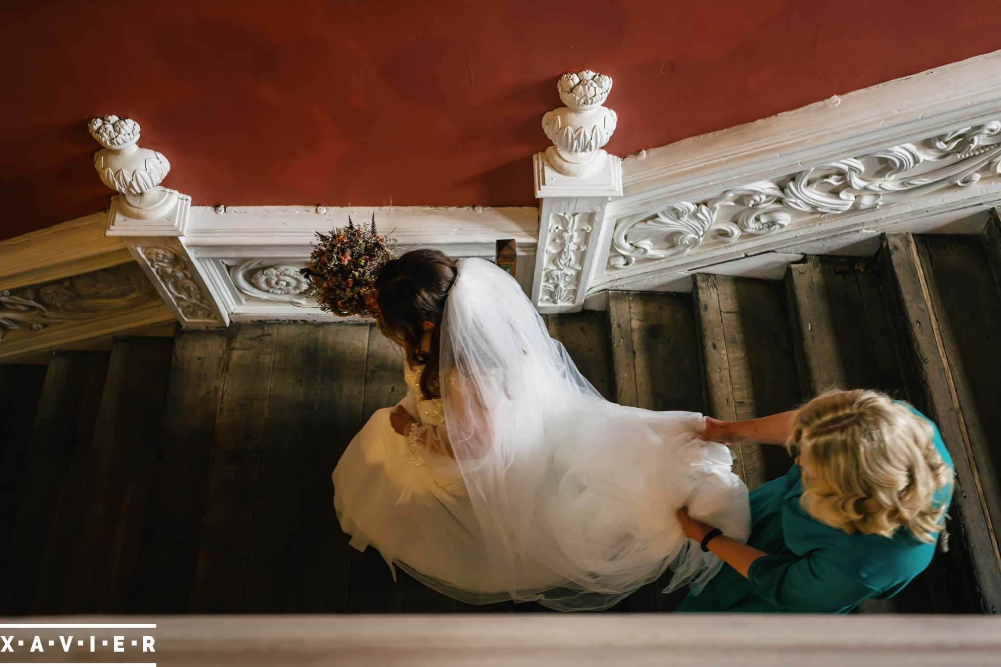 Bride walks to the ceremony