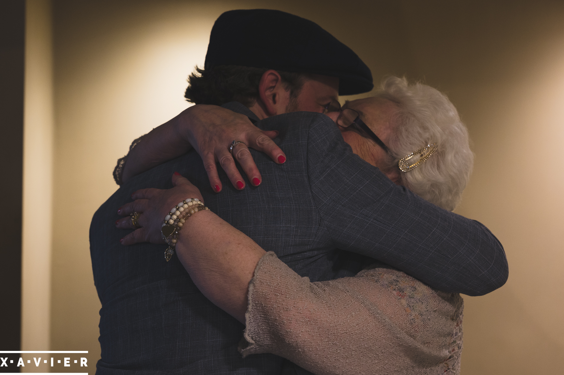 bestman hugs grandma